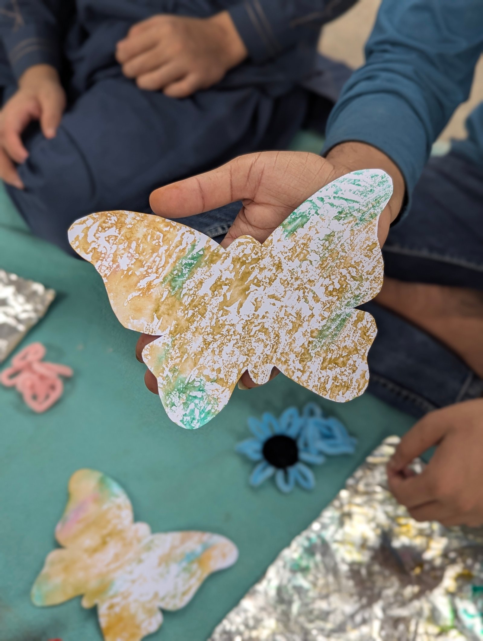 Foil Butterfly Painting activity