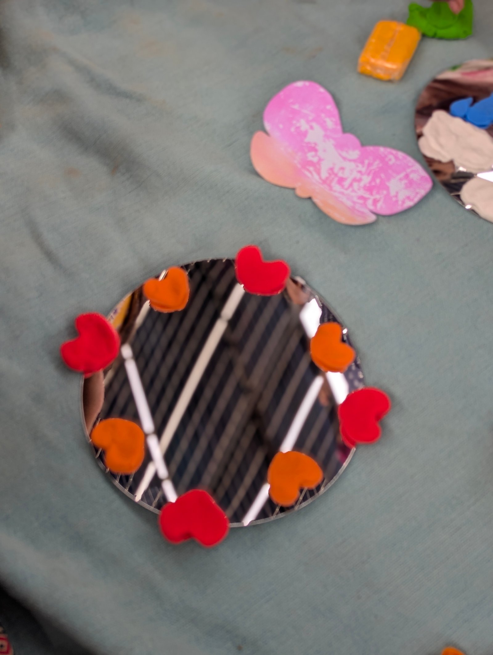 Clay Mirror Art activity